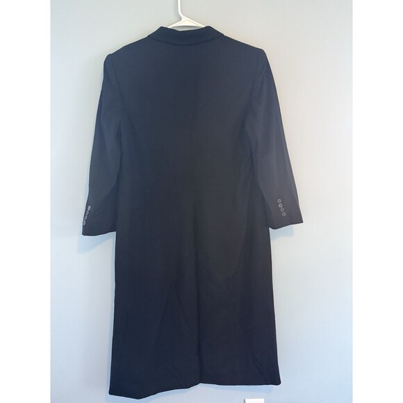 Lauren Ralph Lauren Vintage Wool Coat Single Breasted Black Size 14 - Picture 6 of 8